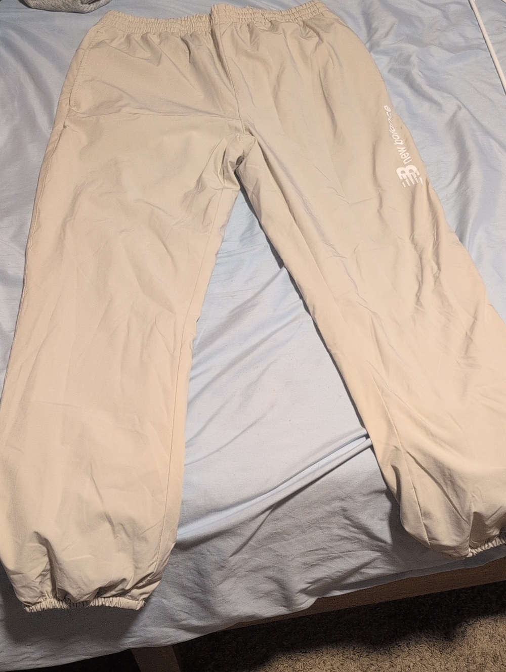 New Balance Men's Light Beige Track Joggers